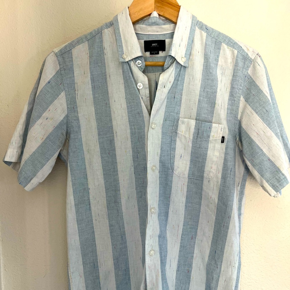 Obey, Size S, Short Sleeve Button Up Shirt, Lovely Used